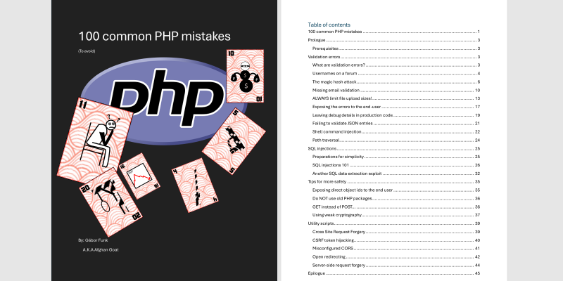100 common PHP mistakes introduction Cover Art